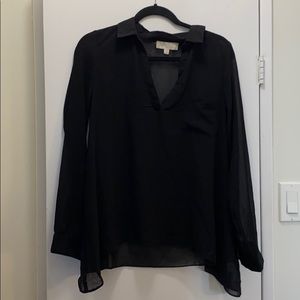 Sheer black shirt